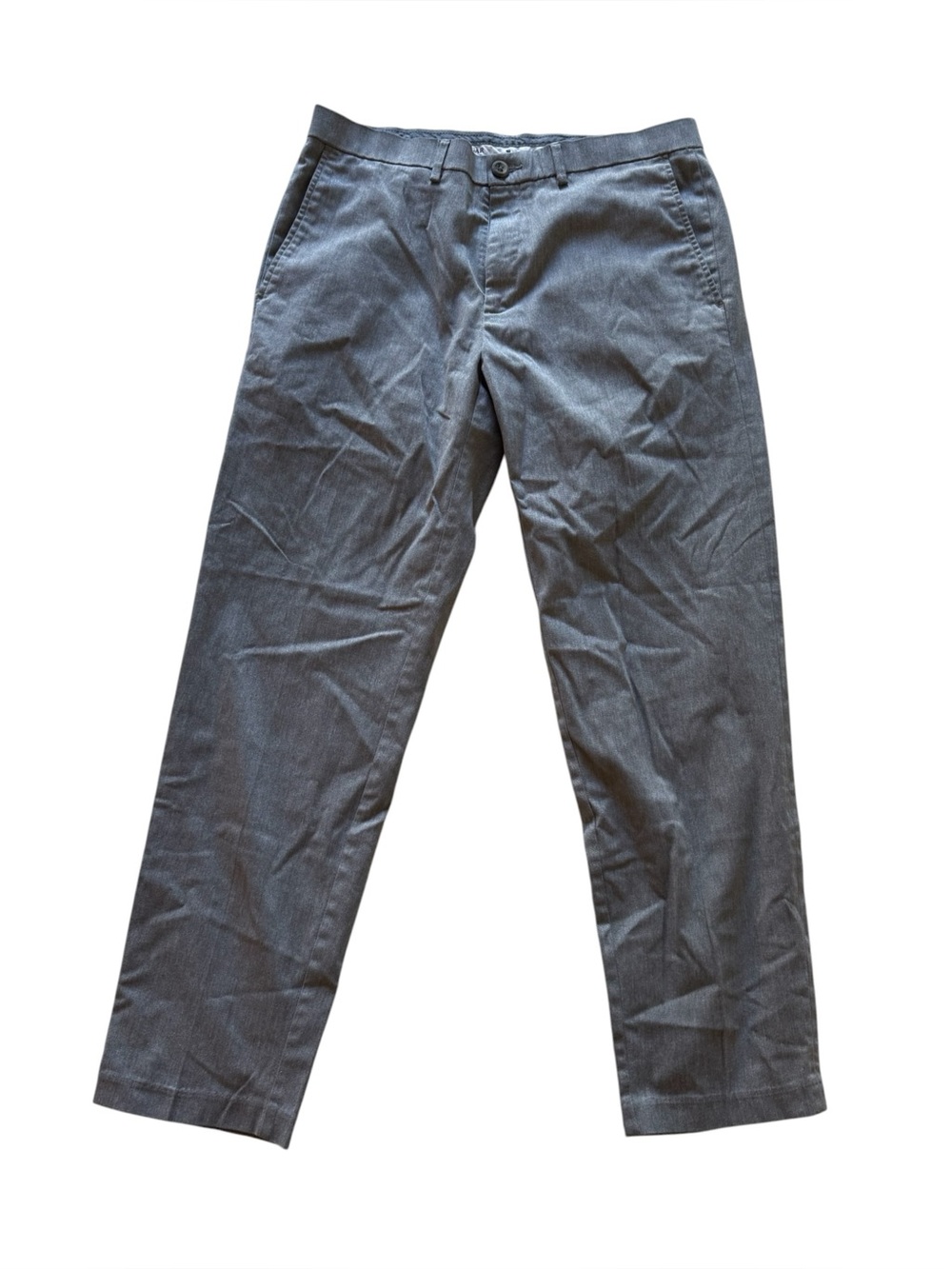 Haggar Men's Charcoal Straight Leg Dress Pants